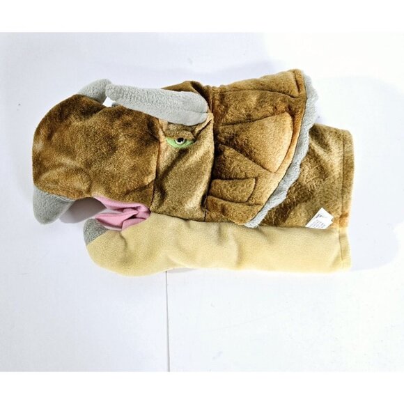 K&M 2003 Triceratops Hand PUPPET Realistic Head Plush Pretend Play Dinos… - Picture 1 of 8